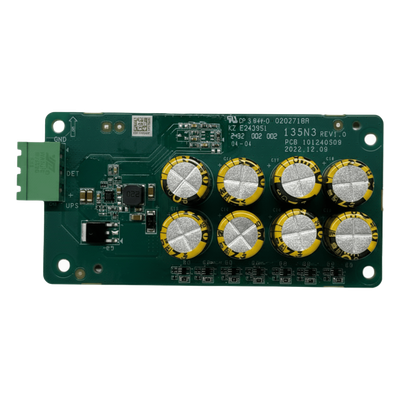 Módulo de Elevación de Emergencia / Corte de Energía / Super Capacitores / 106 × 50 × 22 mm / 0.06 kg / Brackets Incluidos