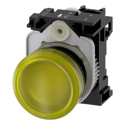 Lámpara de Señalización LED / 22 mm / IP69K / 110 Vca / Amarillo / -25°C a +70°C / Resistencia 5g
