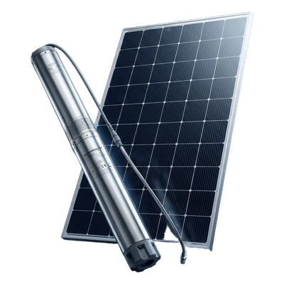 Kit de Bombeo Solar / Paneles de Alta Eficiencia / Bomba Sumergible / Inclinación 20° / Orientación Sur