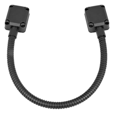 Loop Pasacable / Acero Inoxidable / 40 cm (1.3 ft) / Tapas de Aluminio / Control de Acceso / Negro