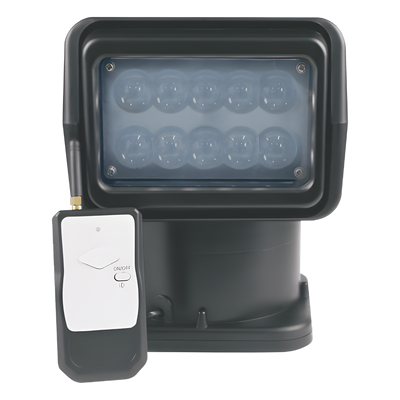 Faro de Búsqueda LED / 30W / 8000 Lux a 5 m (16.4 ft) / IP65 / Control Remoto / DC 12V/24V / Rotación 360°