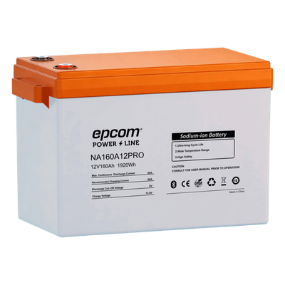 Batería Iones Sodio / 12 V 160 Ah / 1920 Wh / 8000 Ciclos / IP65 / Paralelo hasta 16