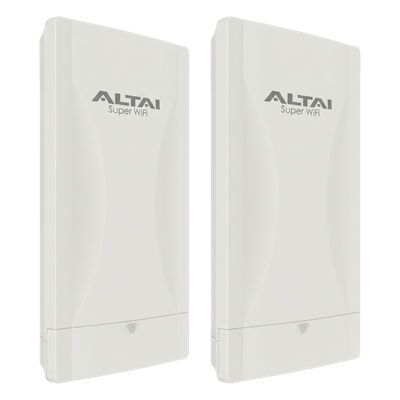 Punto de Acceso Wi-Fi 6 Exterior / Kit 2 Unidades / Sectorial 80° / Cobertura 600 m (1968.5 ft) / MIMO 2x2 / Doble Banda / Hasta 2.976 Gbps / IP55