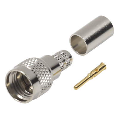 Conector Mini-UHF Macho / 50 Ohm / Anillo Plegable / LMR-240, RG-8/X, Belden 9258 / 0.24 m (0.8 ft) Cable