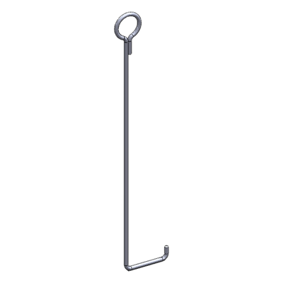 Ancla de Piso para Retenida / Torre 45 m (147.6 ft) / Varilla 3/4" / Galvanizado por Electrólisis / Anclaje 32 m (105 ft)