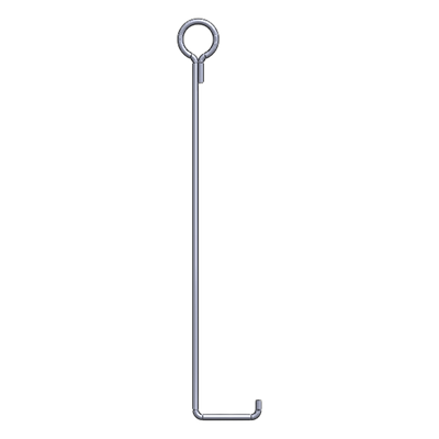 Ancla de Retenida para Torre / Altura 45 m (147.6 ft) / Tipo Piso / Varilla 3/4" ASTM A36 / Galvanizado por Inmersión en Caliente / Longitud 150 cm (59.1 in)