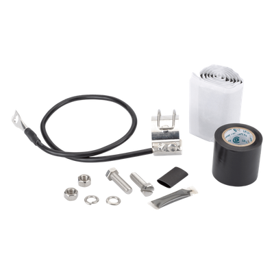 Kit de Aterrizaje para Cable Coaxial 7/8" / Conductor Calibre 6 / Longitud 609.6 mm (24") / Acero Inoxidable / Terminal 1 o 2 Puntos