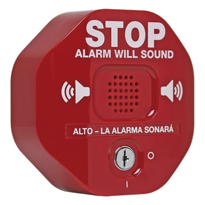 Alarma de Puerta Multifunción / Sirena 95/105 dB / Alimentación Dual 9V y 12-24 VCD / Detección de Apertura 30 s / Carcasa de Policarbonato