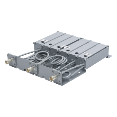 Duplexer VHF / 6 Cavidades / 148-160 MHz / 50 Watt / 5-8 MHz Separación / 80 dB Aislamiento / BNC Hembras