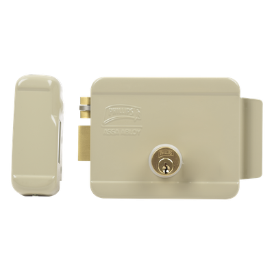 Cerradura Eléctrica / Doble Cerrojo / 12 VCC/VCA / Activación por Pulso 2 s / Izquierda / Exterior