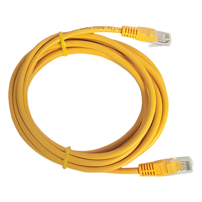 Cable de Parcheo UTP Cat5e / 3.0 m (9.84 ft) / 100 Ohm / RJ45 / Amarillo