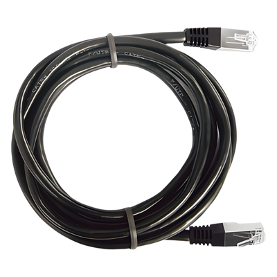 Cable de Parcheo FTP Cat5e / 1 m (3.28 ft) / 10/100Base-T/TX / Blindaje Global / Negro