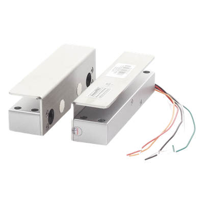 Cerradura de Perno para Puertas de Vidrio / 1000 kg Fuerza de Sujeción / 12 VCC / 1/2" Vidrio / 150 x 39 x 37 mm / 5-8 mm Espacio Requerido