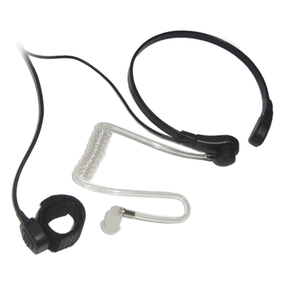 Micrófono de Garganta / Captación por Vibración / Tubo Acústico PU Grado Médico / PTT de Anillo / Cable Kevlar / Compatible Radios Kenwood TK-NX