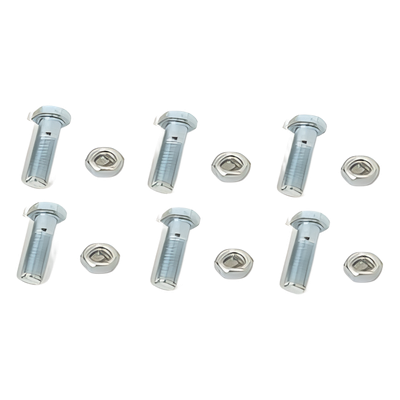 Paquete de tornillos con tuercas / Acero inoxidable 1/4 x 1 1/4 pulg / 6 piezas / Incluye arandelas reforzadas