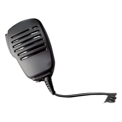 Micrófono-Bocina / Ultradiscreto / Entrada 3.5 mm para Audífono / Cable Kevlar 40 kg / PTT Táctil / Clip Rotativo