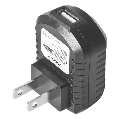 Cargador USB Profesional / 1 Puerto / 5 Vcc / 1 A / Entrada Universal 100-240 Vca / Protección Integrada