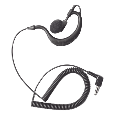 Audífono Monoaural / Conector 3.5 mm / Gancho Hipoalergénico Grado Médico / Cable Reforzado con Kevlar / Compatible con Radios y Micrófono-Bocina
