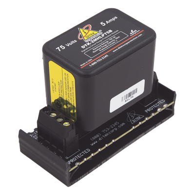 Protector Modular / 75 V / 2 Pares / Base Desmontable / Snap-Track / 83 x 38 x 66 mm / -40°C a 70°C