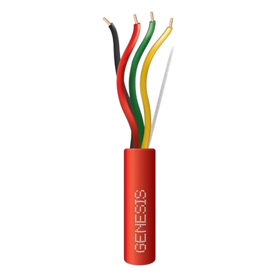Cable para Sistemas Contra Incendio / 4x18 AWG / 305 m (1000 ft) / Riser / FPLR-CL3R / Resistente al Fuego / Rojo