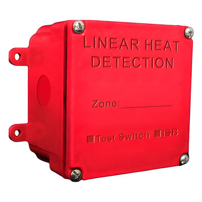 Caja de Empalme / Detección Lineal de Calor / Polímeros Térmicos / Conductores Tri-Metálicos / Temperatura -20°C a 60°C / Clase 1 Div.2 / 10x10x5 cm