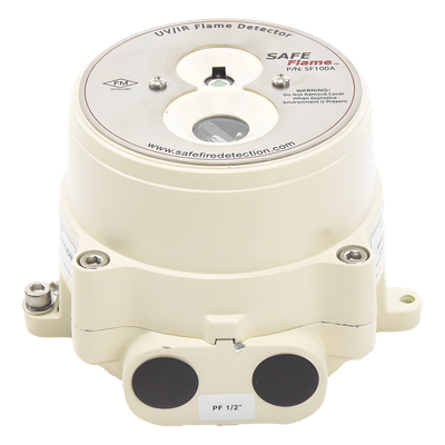 Detector de Flama UV/IR / 30 m (98 ft) Alcance / 90° HxV Campo de Visión / -40°C a 75°C / Acero Inoxidable a Prueba de Explosión