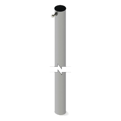 Sección de Mástil Telescópico / 3 m (9.8 ft) de Altura / Diámetro 1 1/2" / Acero Galvanizado / Diseño Plegable