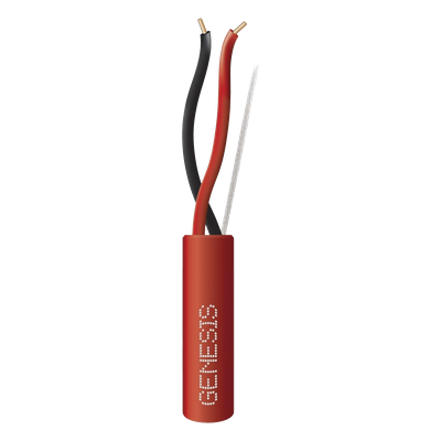 Carrete de Alambre / 2x16 AWG / Riser 305 m (1000 ft) / FPLR CL3R FT4 / Color Rojo / Detección de Incendio