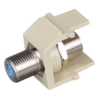 Módulo Acoplador Coaxial Tipo F / Keystone / 75 Ohms / 3.0 GHz / 1.17' x 0.86' x 0.66'