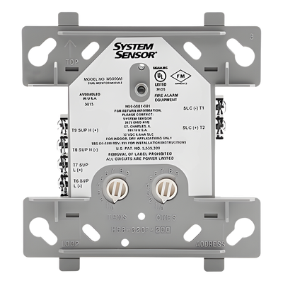 Módulo de Doble Entrada Convencional / Comunicación SLC de Dos Hilos / LED Dual de Estado / Cableado Clase B Supervisado / Direccionamiento por Interruptores Rotativos
