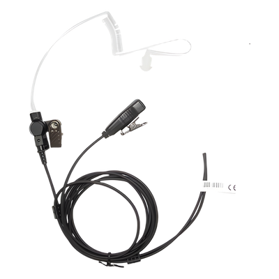 Micrófono de Solapa / 2 Hilos / Desconexión Rápida / Tubo Acústico Médico / Kevlar Reforzado / Motorola HT750/1250/1550/PRO5150/5550/7150