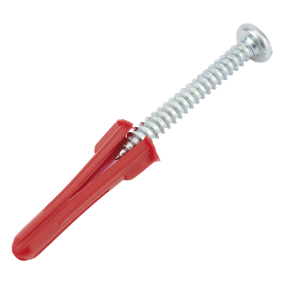 Kit de Fijación / Taquetes de Doble Expansión 1/4" / Tornillos 10 x 1 1/2" (38 mm) / Carga 60 kg / 20 Piezas