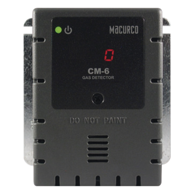 Detector de CO / Rango 0-200 ppm / Salida 4-20 mA / Relé SPDT 5 A / Pantalla Digital / Cobertura 465 m² / UL 2075