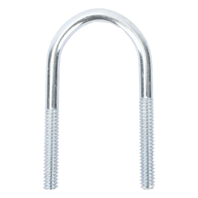 Abrazadera Tipo U / 1 1/4" / Acabado Electro Zinc / Sin Tuercas Ni Arandelas