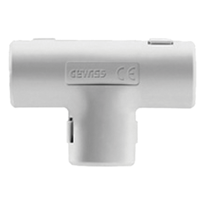 Unión en T para Tubería Rígida / PVC Auto-extinguible / 20 mm / Libre de Halógenos / Instalaciones Eléctricas