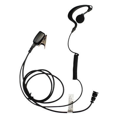 Micrófono de Solapa con Auricular / Gancho Ajustable Grado Médico / Cable Kevlar Reforzado / PTT Integrado / Compatible VX160/231/180/210/400