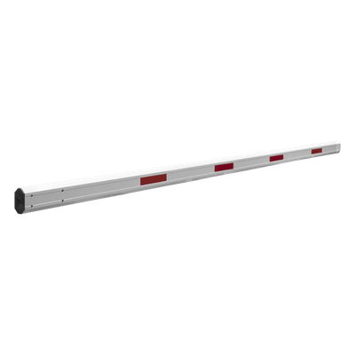 Brazo Telescópico para Barrera Vehicular / Longitud Ajustable 3.6 a 5.5 m (11.8 a 18 ft) / Aluminio Hexagonal / Sin Iluminación / Compatible con Múltiples Modelos