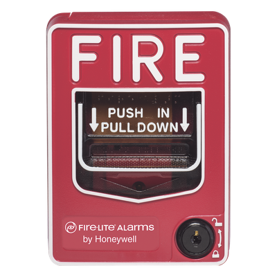 Estación Manual de Alarma Contra Incendio / Doble Acción / Cerradura con Llave / Montaje en Superficie o Empotrado / UL 38