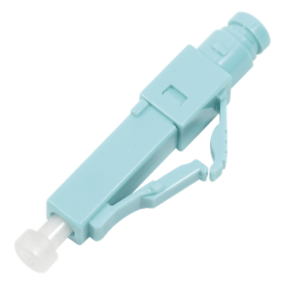 Conector de Fibra Óptica / Pre-Pulido / LC Simplex / Multimodo 50/125 OM3-OM4 / Re-Terminable / 0.20 dB Pérdida / Color Aqua