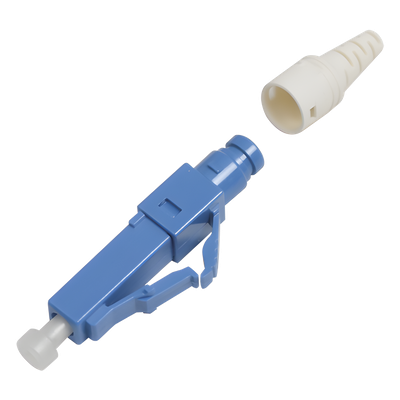 Conector de Fibra Óptica Pre-Pulido / LC/UPC Simplex / Monomodo OS1/OS2 / Re-Terminable / Color Azul