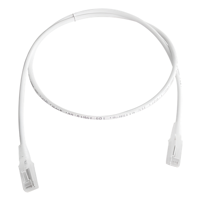 Patch Cord Modular Cat5e UTP / CM/LS0H / 3.05 m (10 pies) / Color Blanco / Versión Bulk