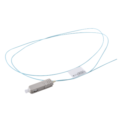 Pigtail de Fibra Óptica / SC Simplex / Multimodo OM3 XGLO 50/125µm / OFNR / Aqua / 1 m (3.28 ft)