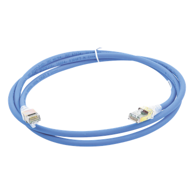Patch Cord Cat6A UTP / CM / 1.52 m (5 ft) / Doble Aislamiento / 7.37 mm OD / Azul