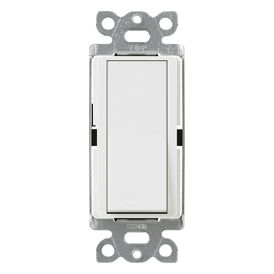 Apagador de Pared de 3 Vías / 15 A / 120/277 V / Paleta Amplia / Cargas Generales y Motores / Acabado Brillante