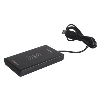 Lector Enrolador de Escritorio / MIFARE 13.56 MHz / USB 150 cm (4.9 ft) / Windows 7/8/10 / 123x70x16.2 mm (4.9x2.8x0.7 in)