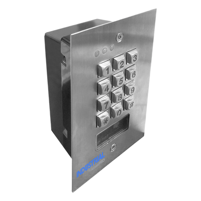 Teclado de Control de Acceso / Antivandálico / 1,200 Usuarios / 3 Relevadores / Salida Wiegand / Lector de Proximidad / Empotrable