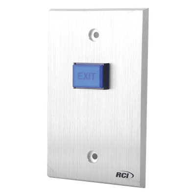 Botón de Salida / Aluminio Reforzado 1/4' / Iluminación LED 12V/24V / DPDT 5A @ 250V / Anti-Vandalismo / NO/NC