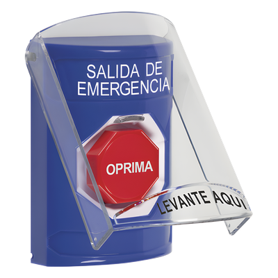 Botón de Salida de Emergencia / Tapa Protectora de Policarbonato / Restablecimiento con Llave / Sello Hermético 3R / Rango -40°C a 121°C