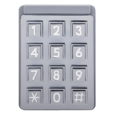 Teclado Iluminado para Portero Telefónico / Full Duplex Manos Libres / 100 Números de Teléfono / 2 Relés de Control de Acceso / Montura Empotrada 8.375' x 14' x 3.25'
