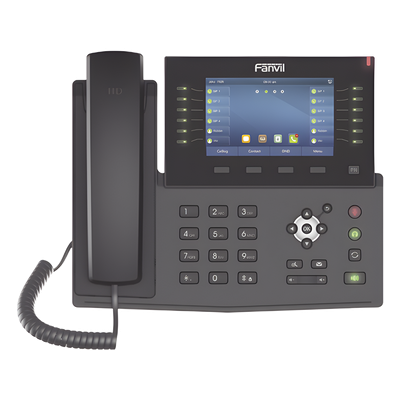 Teléfono IP Empresarial / 20 Líneas SIP / Pantalla Táctil 5' / 60 Teclas DSS / Bluetooth / PoE 802.3af / Dual Gigabit / Video H.264